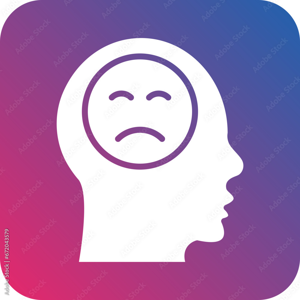 Vector Design Depression Icon Style Vector Design Depression Icon Style
