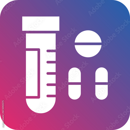 Vector Design Drug Test Icon Style