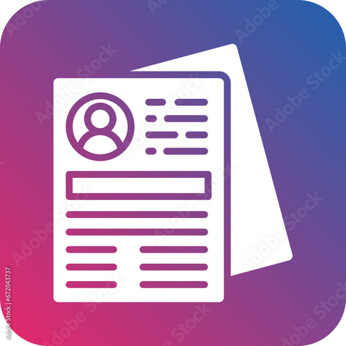 Vector Design Resume Icon Style