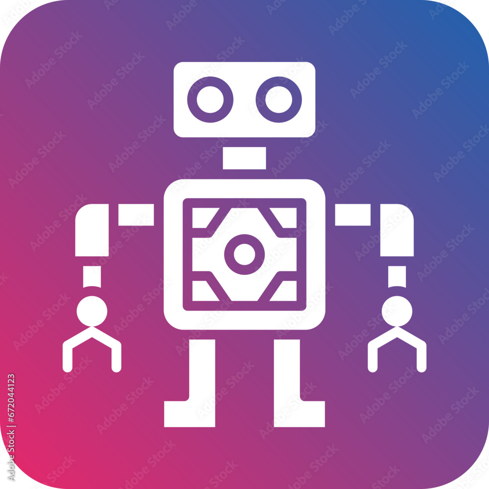 Vector Design Mobile Robot Icon Style Vector Design Mobile Robot Icon Style