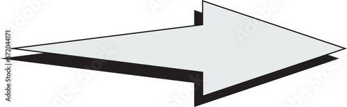 矢印＿影つき　白塗り
