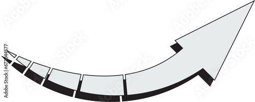 矢印＿影つき　白塗り
