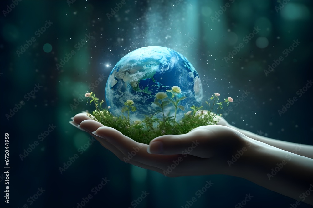hands holding earth hands holding earth