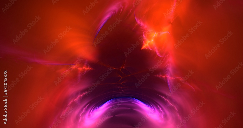 Fototapeta premium 3D manual rendering abstract colorful fractal light background