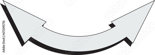 矢印＿影つき　白塗り
