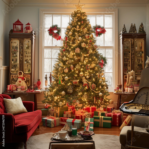 Christmas Tree Festive Enchantment 