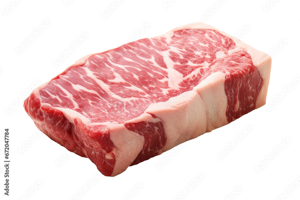 Wagyu steak on isolated on transparent background ,generative ai. Wagyu steak on isolated on transparent background ,generative ai.