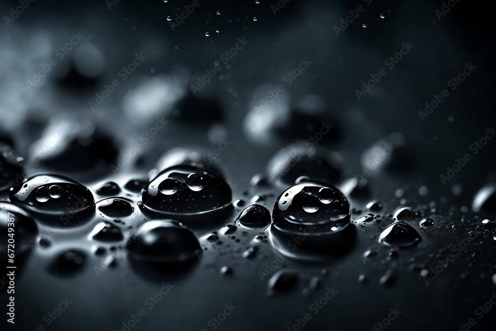 drops of water generated by AI technology