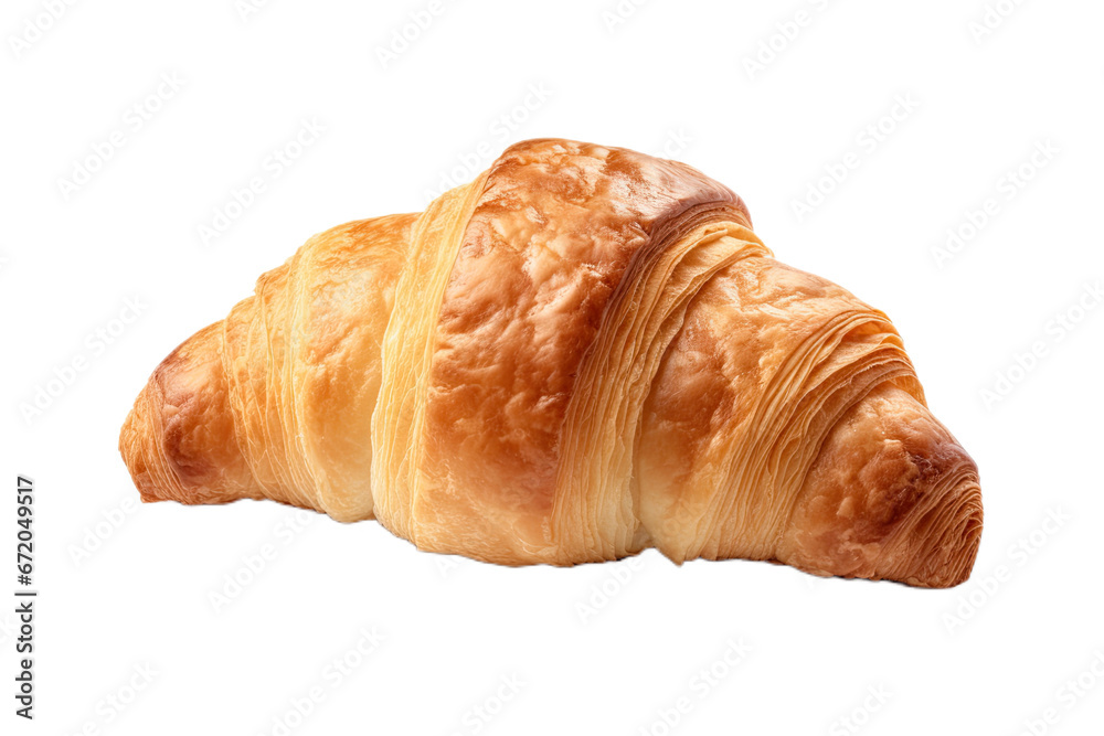 Croissant isolated on white