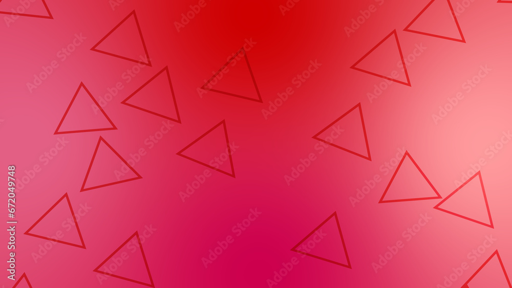 Fototapeta premium CG image of red background including triangle shaped object