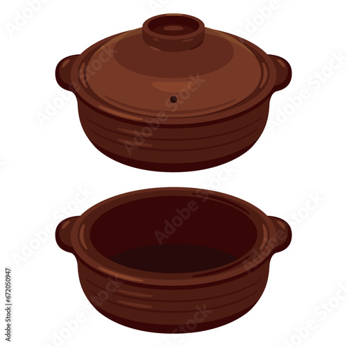 茶色の土鍋セット