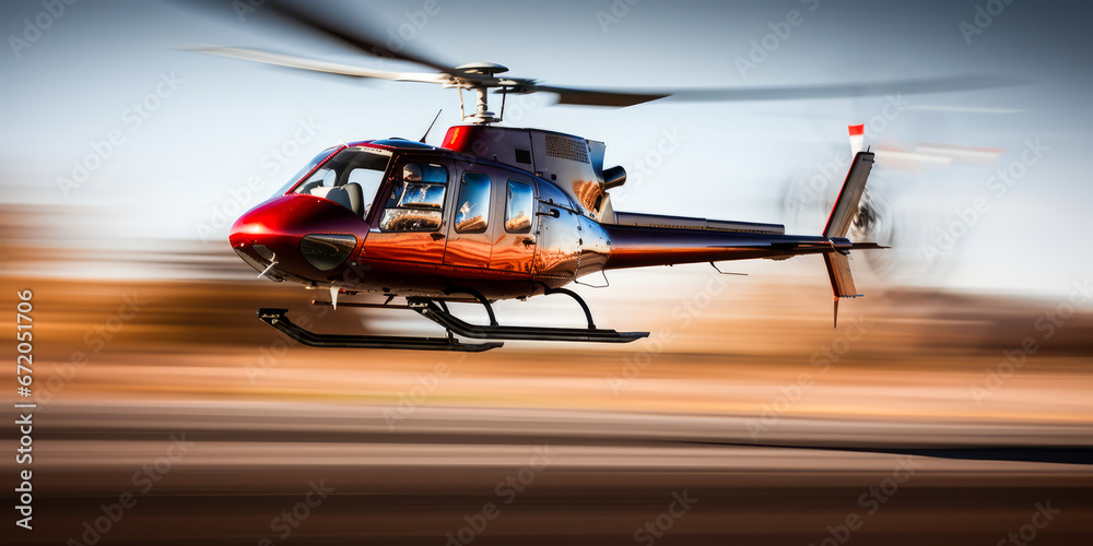 Helicopter blades in fast rotation with motion blur effect. Helicopter blades in fast rotation with motion blur effect.
