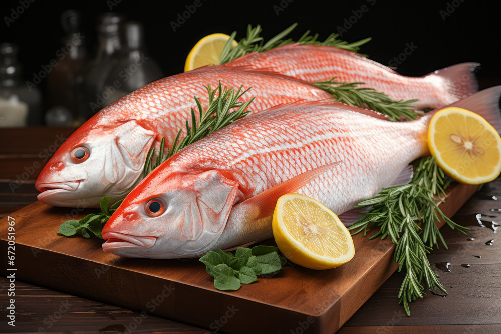 photo product of three fresh fish isolated transparent background ,generative ai photo product of three fresh fish isolated transparent background ,generative ai