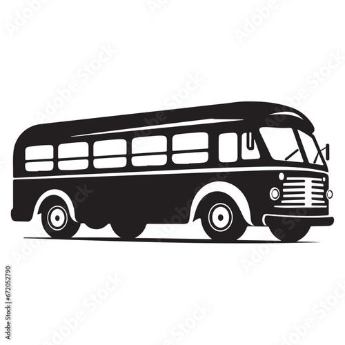 Bus black Silhouette 
