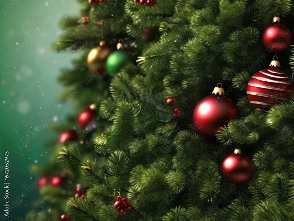 Macro christmas tree background