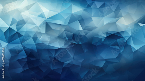 Low Poly Triangle Mosaic Background in Moody Indigo