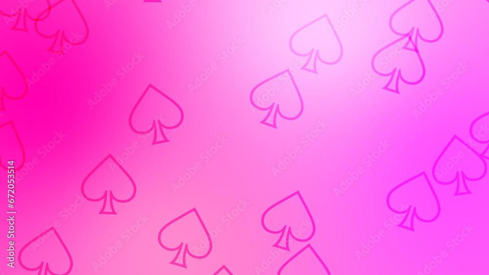 CG image of pink and magenta background including spade shaped object CG image of pink and magenta background including spade shaped object
