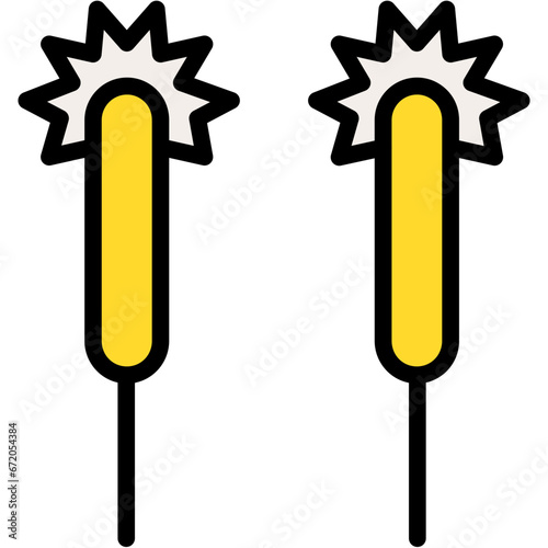 Sparkler vector design icon.svg