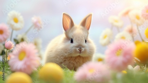 Easter bunny, Easter eggs, spring