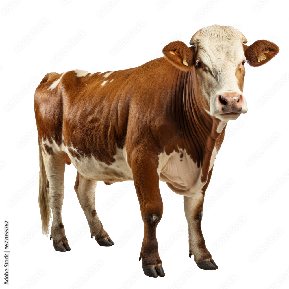 Beef cattle in isolated on transparent background Beef cattle in isolated on transparent background