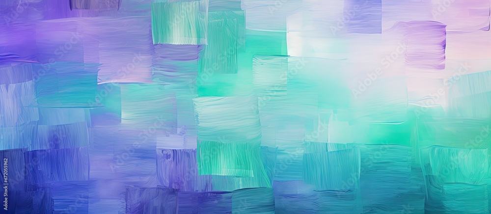Digitally created abstract artwork featuring a background with brush strokes in blue green and purple resembling oil paint
