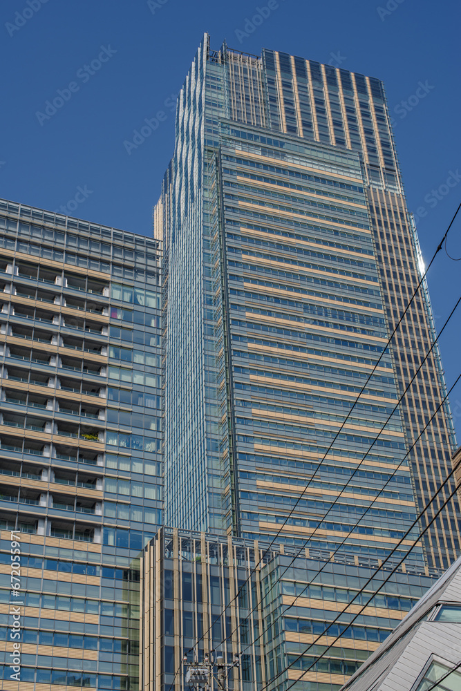 Fototapeta premium 東京の赤坂9丁目で見える光景