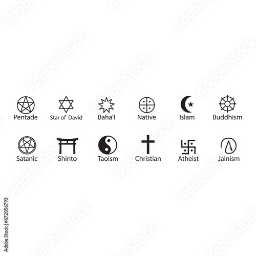 religious symbol icon vector