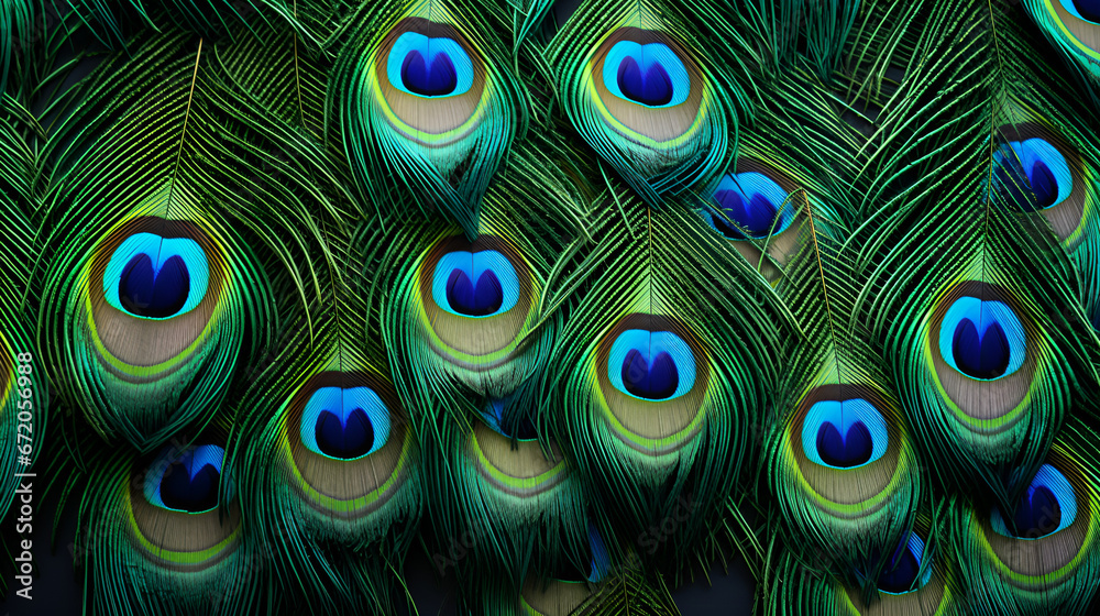 Obraz premium peacock, feather, texture, art,