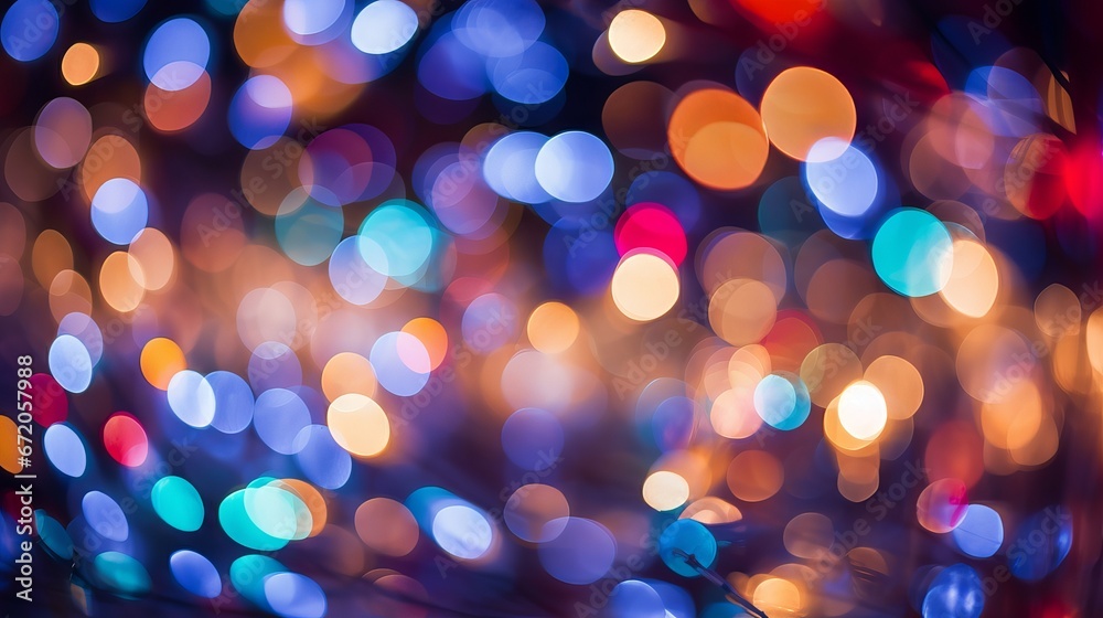 Glittering holiday bokeh effect on blurred background Glittering holiday bokeh effect on blurred background