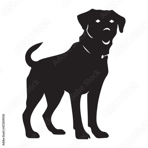 cooper dog black Silhouette 