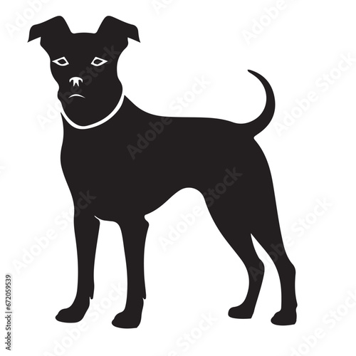 cooper dog black Silhouette 