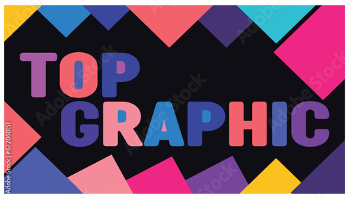 Fotografi abstract geometric black background with triangular patterns and top graphic writing