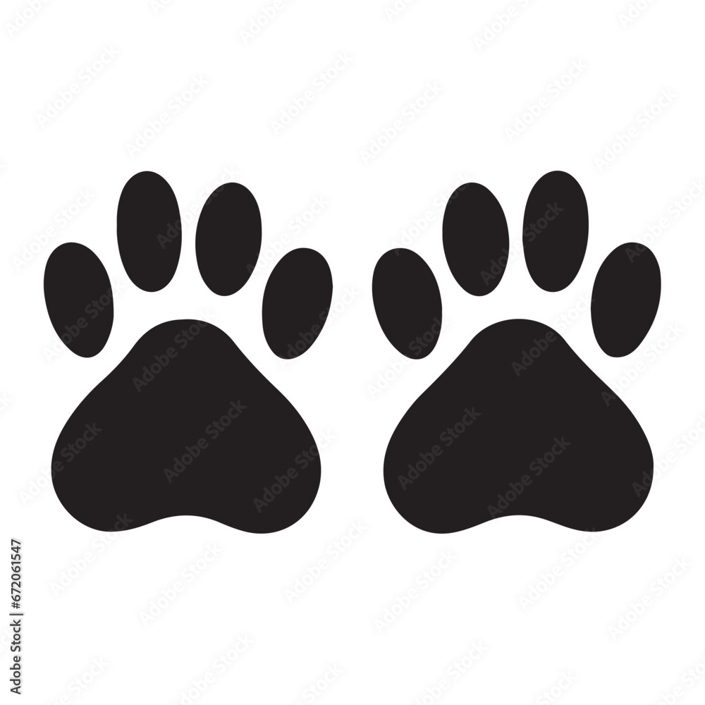 Dog feet black Silhouette vactor
Dog feet black Silhouette vactor