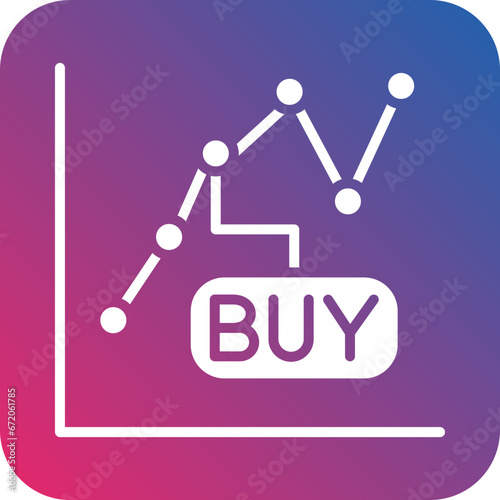 Buy Stocks Icon Style