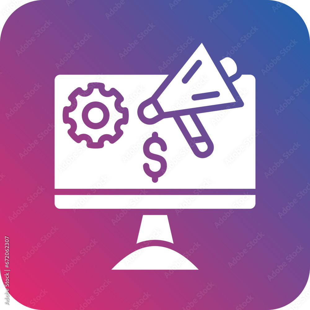 Search Engine Marketing Icon Style Search Engine Marketing Icon Style