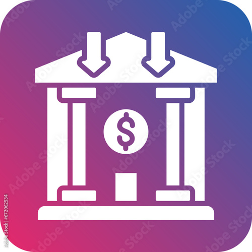 Bank Deposit Icon Style