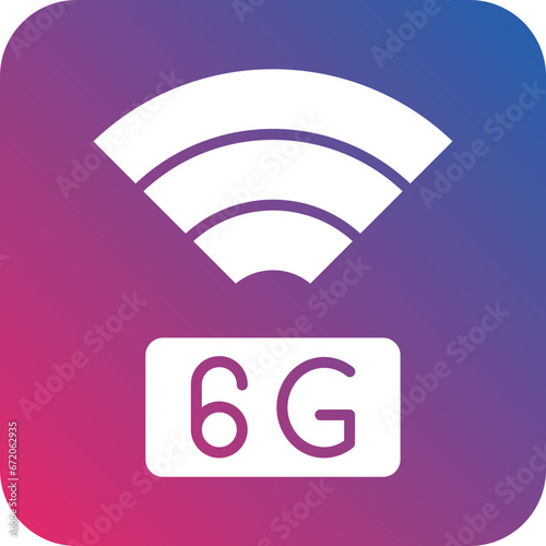 6G Network Icon Style