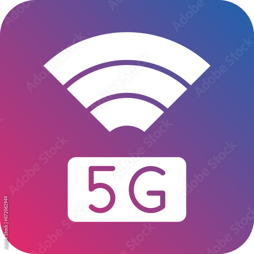 5G Network Icon Style