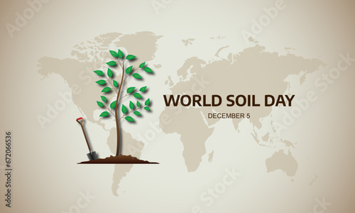 World Soil Day December 05 Background Vector Illustration