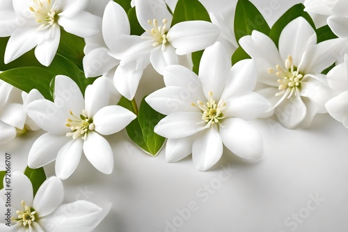 white frangipani flowers © Naila
