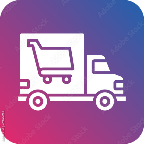 Groceries Delivery Icon Style