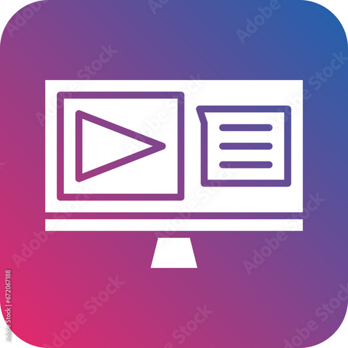 Live Lecture Icon Style