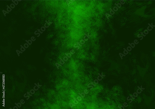 Blurred background. Dark and light green gradient abstract background combined with a rough texture created with a paint brush tool created from graphics programs.