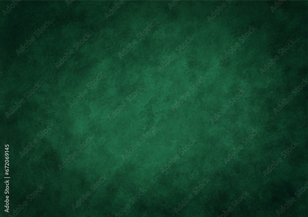 Green gradient background that decorates surfaces with the paint brush tool Makes it look like a Loft wall, royal green background, black border, cool green background book cover.