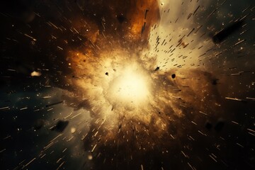 Abstract film texture background with grain dust and explosion