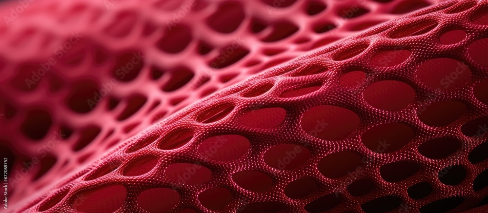 Close up view of the elastic stretchable material s structure - obrazy, fototapety, plakaty 