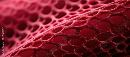 Close up view of the elastic stretchable material s structure photo