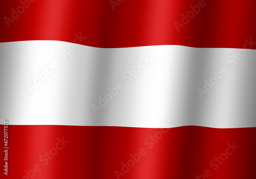 austria national flag 3d illustration close up view