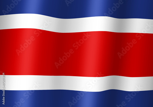Free Download costa rica national flag 3d illustration close up view - GFXLoad
