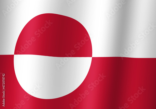 greenland national flag 3d illustration close up view Free Download greenland national flag 3d illustration close up view - GFXLoad